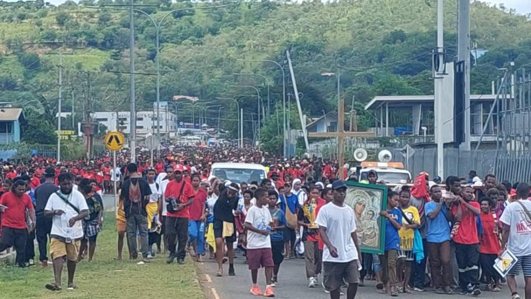 GOOD FRIDAY MARKED WITH STATION OF THE CROSS