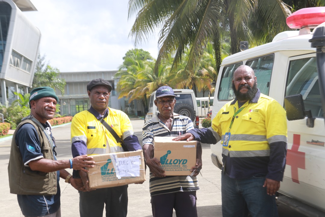 RAMU NICO SUPPLIES MEDICAL DRUGS TO ILEG HEALTH CENTER