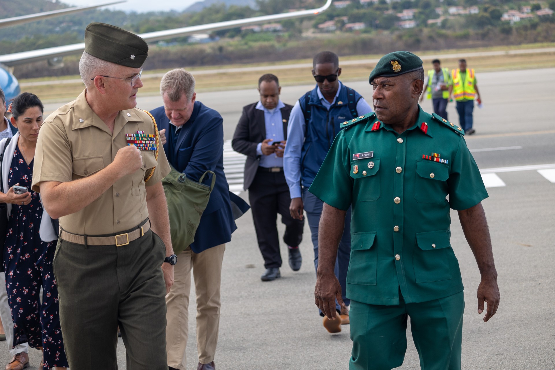 HIGH LEVEL US DELEGATION ARRIVES IN THE COUNTRY