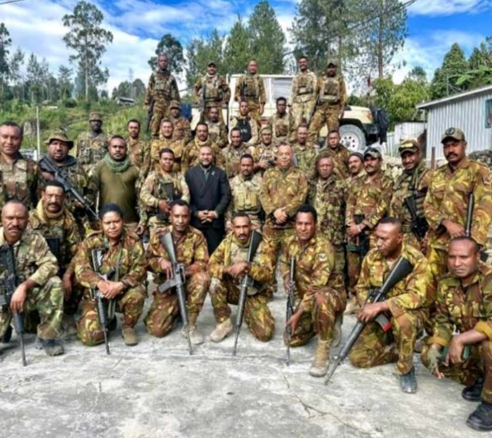 DEFENCE MINISTER COMMENDS DEPLOYED TROOPS TO ENGA