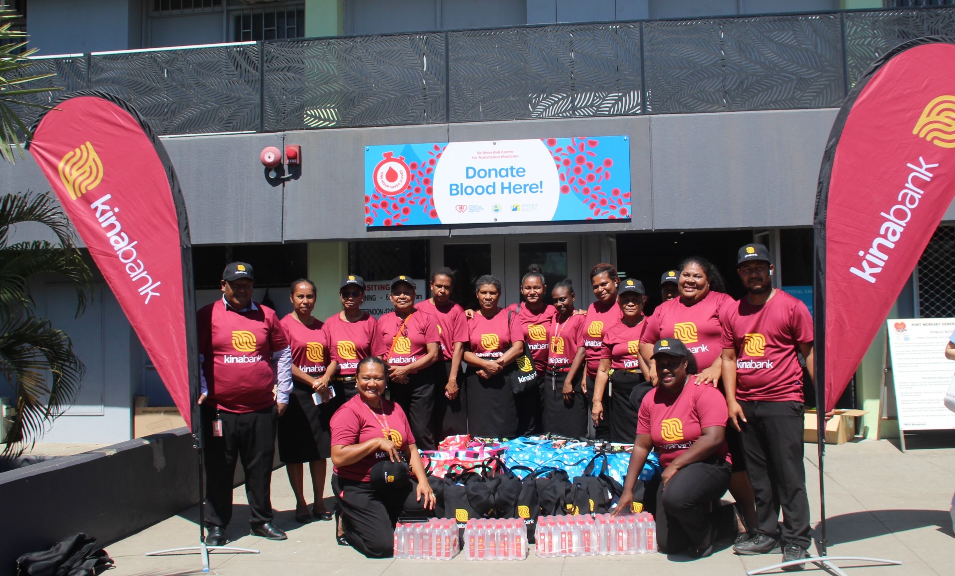 KINA BANK TEAM DONATES TO CHILDRENS CANCER WARD