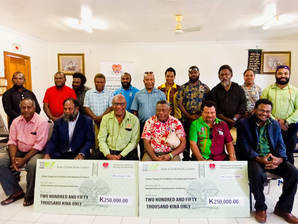 WASH FUNDING FOR RABAUL AND POMIO DISTRICTS