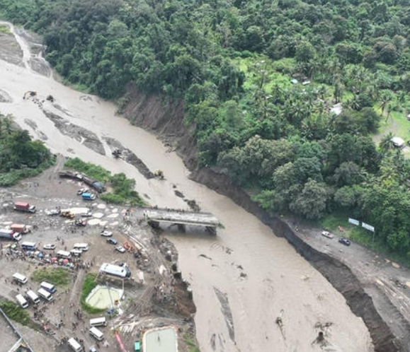YALU BRIDGE EMERGENCY WORK UNDERWAY IN MOROBE