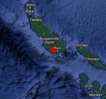 EARTHQUAKE HITS SOUTHERN BOUGAINVILLE THIS MORNING