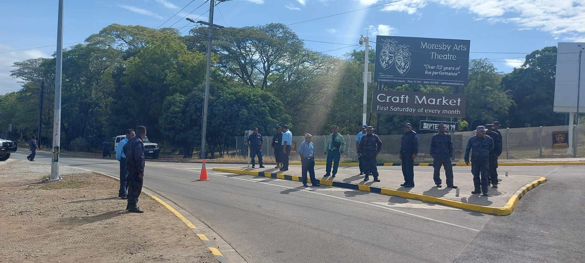 PARLIAMENT UPDATE: TOUGH COMBINED SECURTY OUTSIDE PARLIAMENT