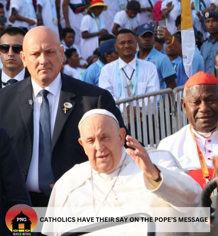 CATHOLICS HAVE THEIR SAY ON THE POPE’S MESSAGE