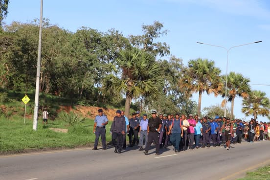 NCD POLICE WALK TO ADVOCATE FOR PEACE