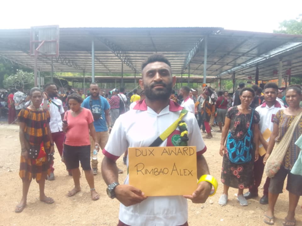 RIMBAO TAKES GRADE 10 DUX IN NEW ERIMA