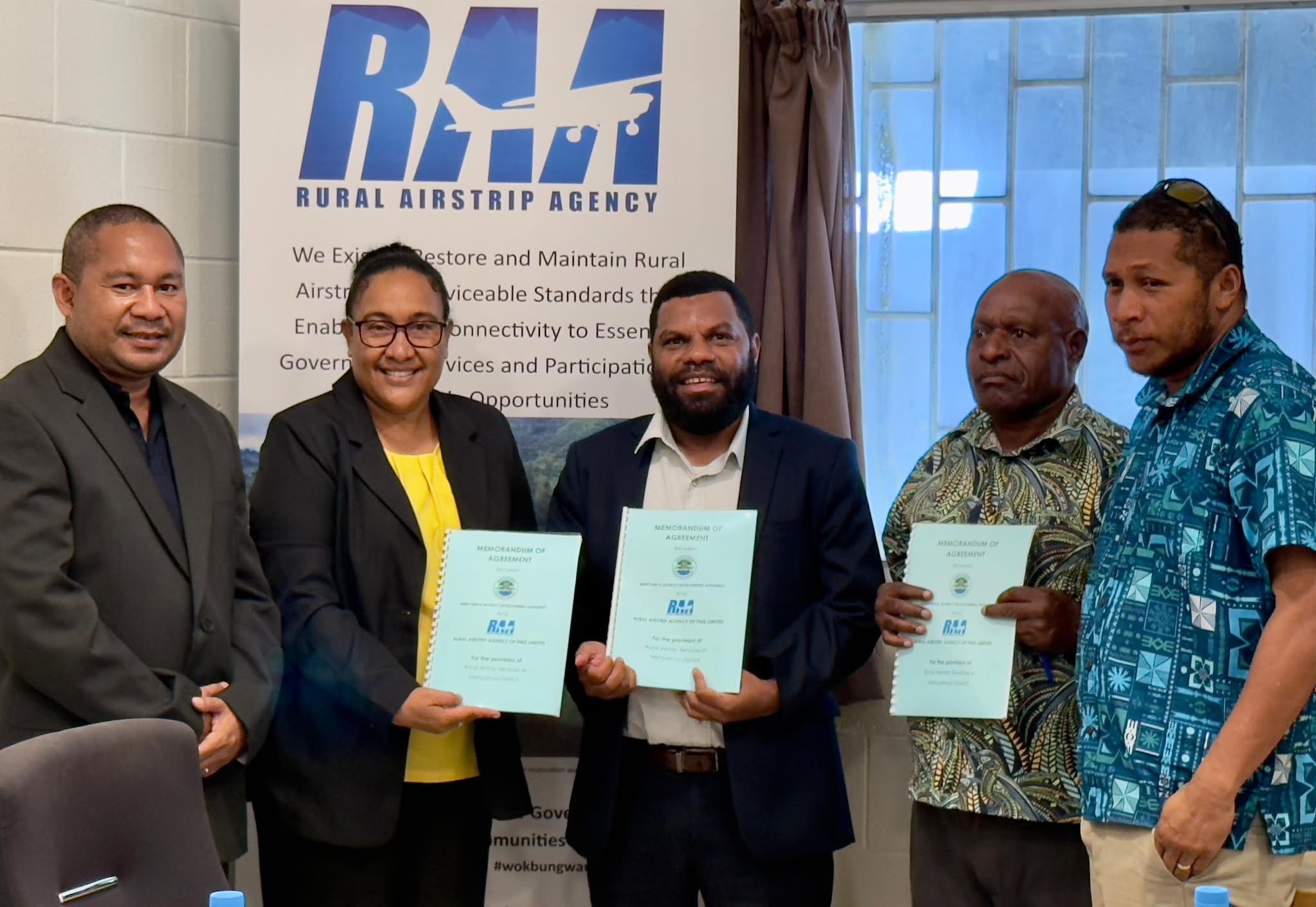 MOA SIGNED TO IMPROVE AIRSTRIPS IN MENYAMYA