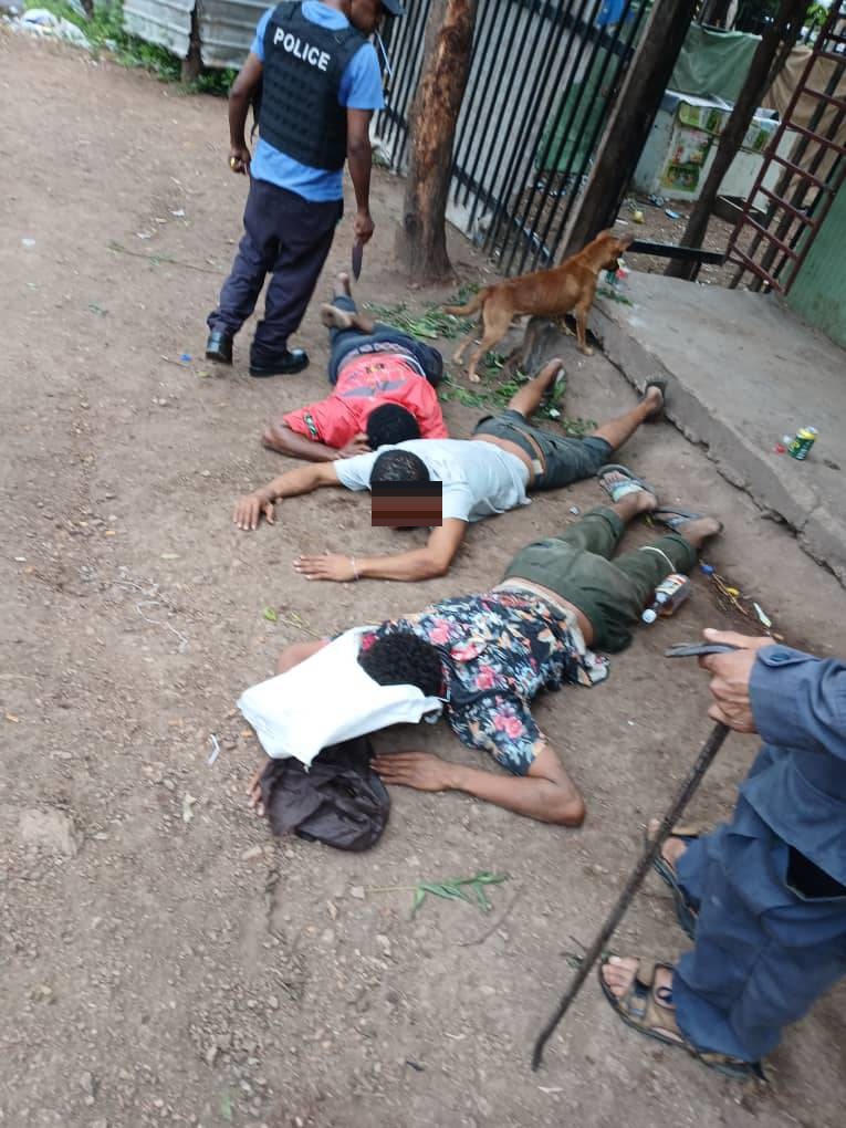 THREE SUSPECTS APPREHENDED