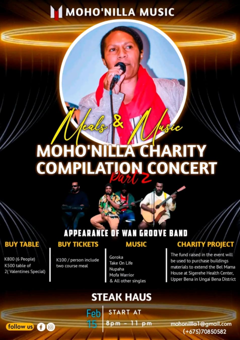 MOHO'NILLA CHARITY DRIVE EVENT