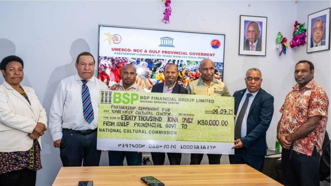 GULF PROVINCE BACKS TOARE CULTURAL CENTRE WTH K80, 000 FUNDING