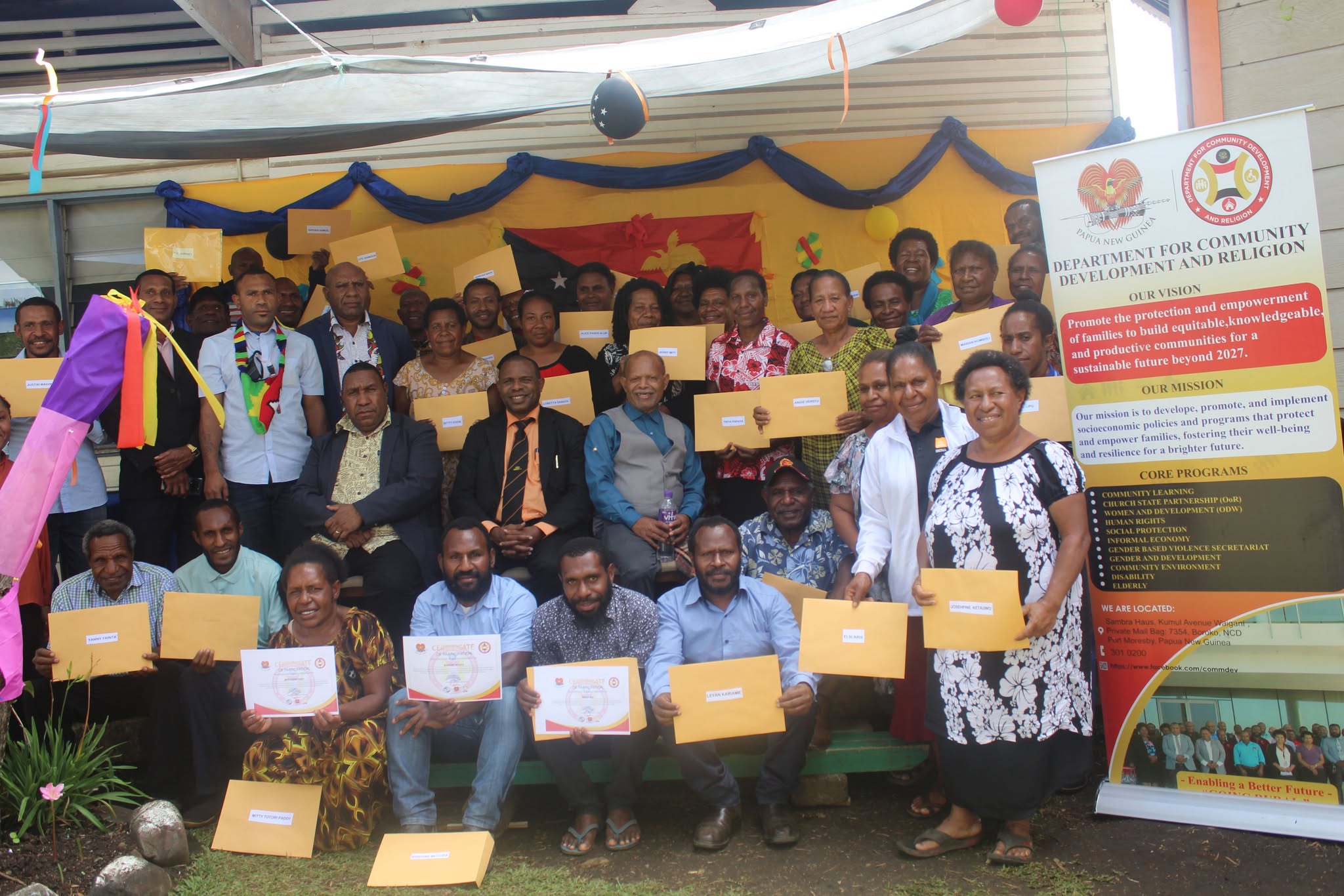 CHURCH MEMBERS AWARDED CERTIFICATES IN FINANCIAL LITERACY TRAINING