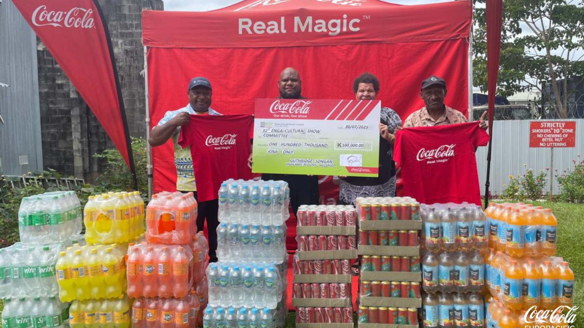 COCA-COLA EUROPACIFIC PARTNERS PNG BACKS ENGA SHOW AGAIN