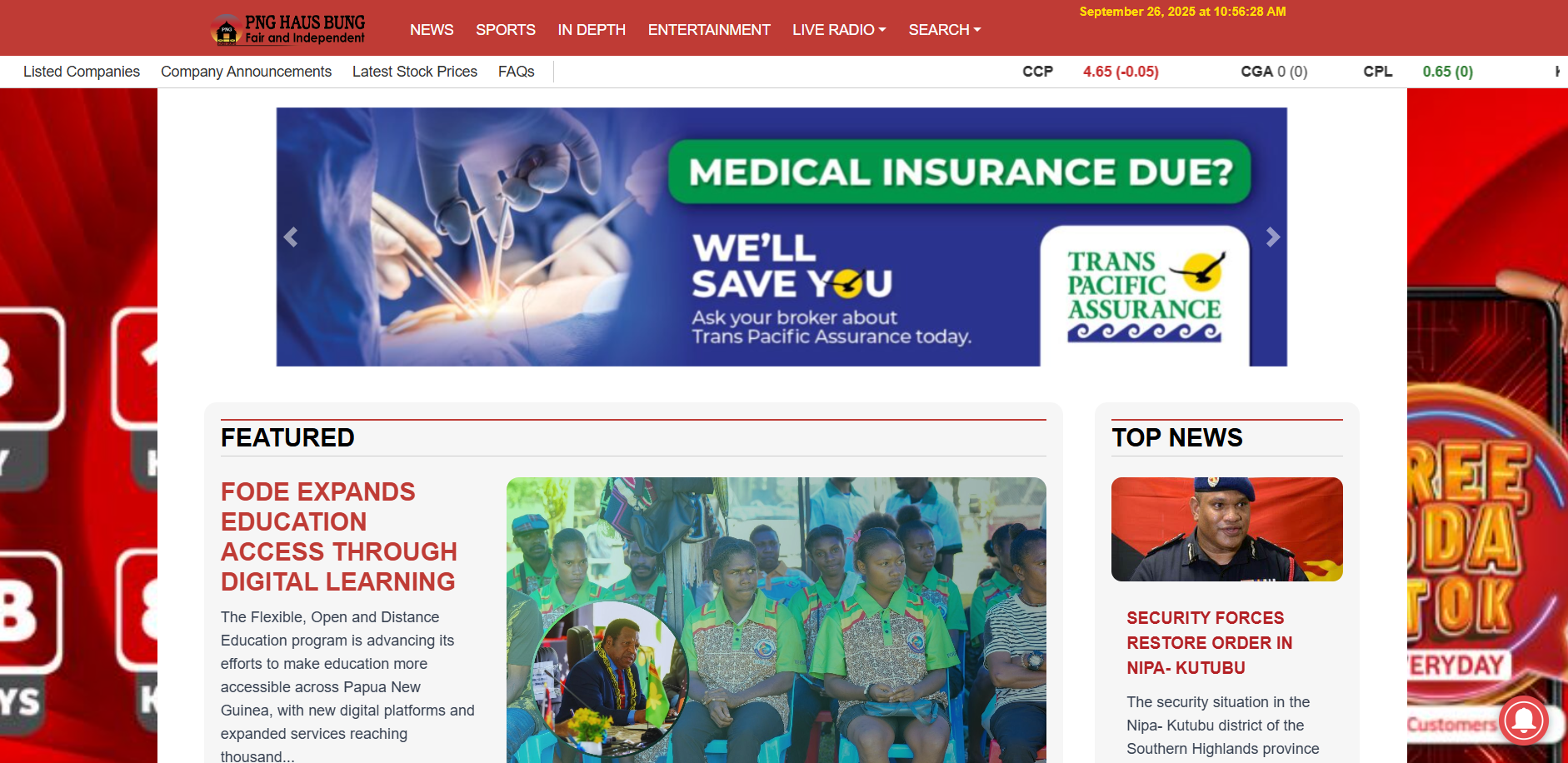 NEW LOOK PNG HAUSBUNG WEBSITE READY BASED ON PUBLIC DEMAND