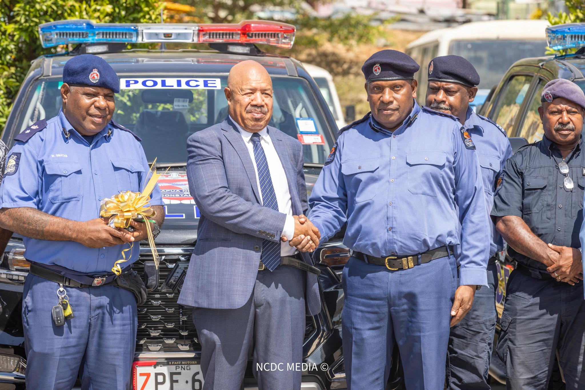 NCD POLICE BOOST OPERATIONS WITH NEW VEHICLES FROM NCDC