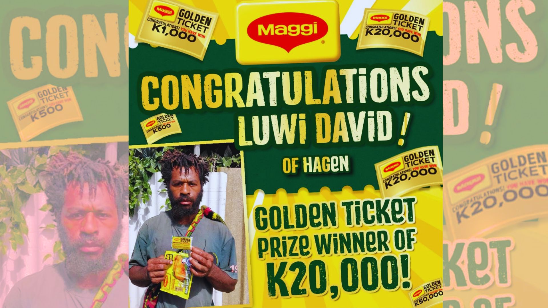 LEWI BLESSING, 20K MAGGI NOODLES GOLDEN TICKET