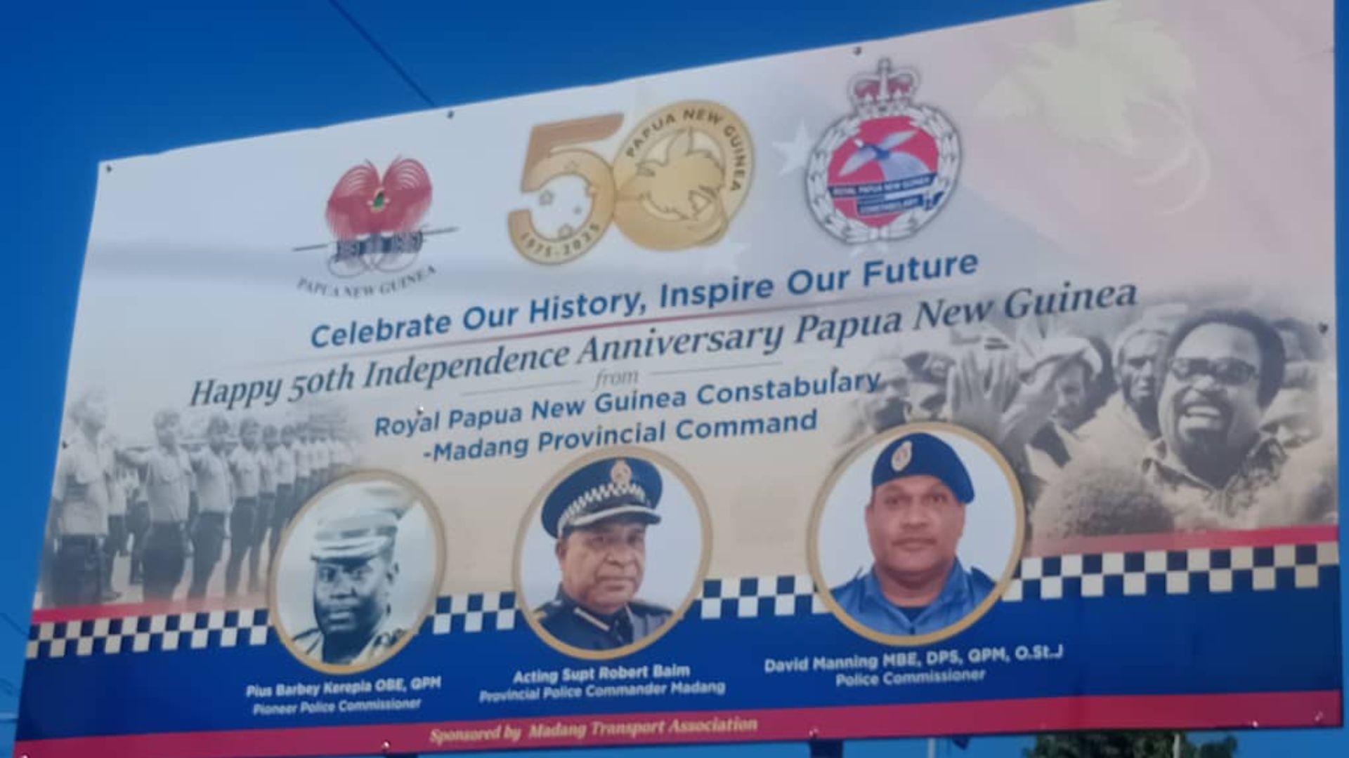 MADANG POLICE UNVEILS NEW SIGNBOARD AHEAD OF GOLDEN JUBILEE