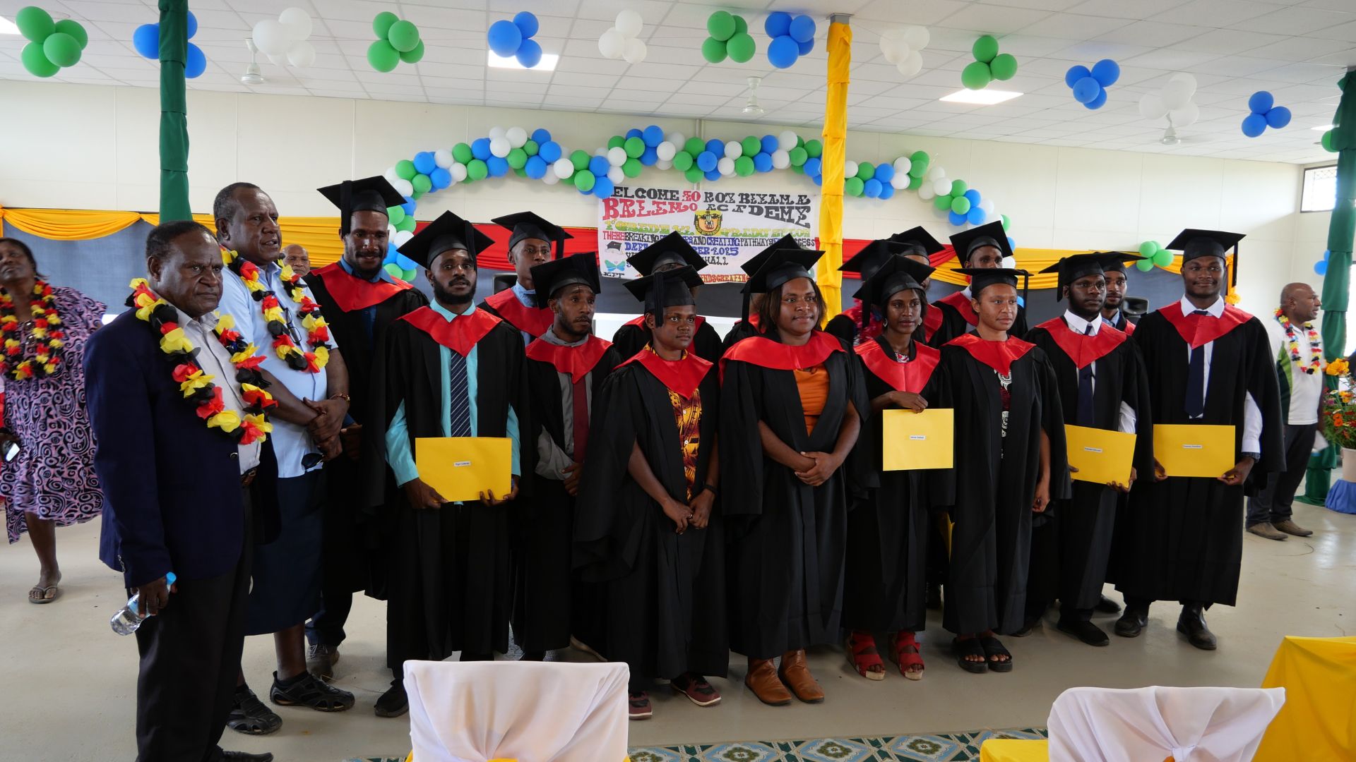 ROY BIYAMA BALIMO ACADEMY MARKS HISTORIC FIRST GRADUATION