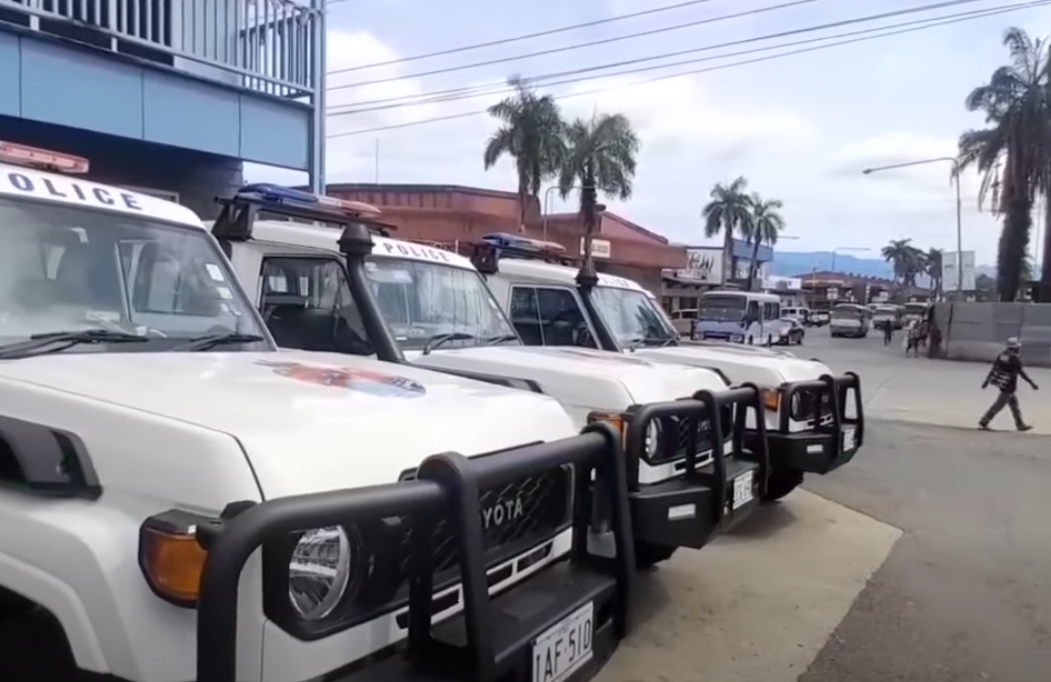 NEW EMERGENCY HOTLINE & NEW POLICE VEHICLES FOR LAE