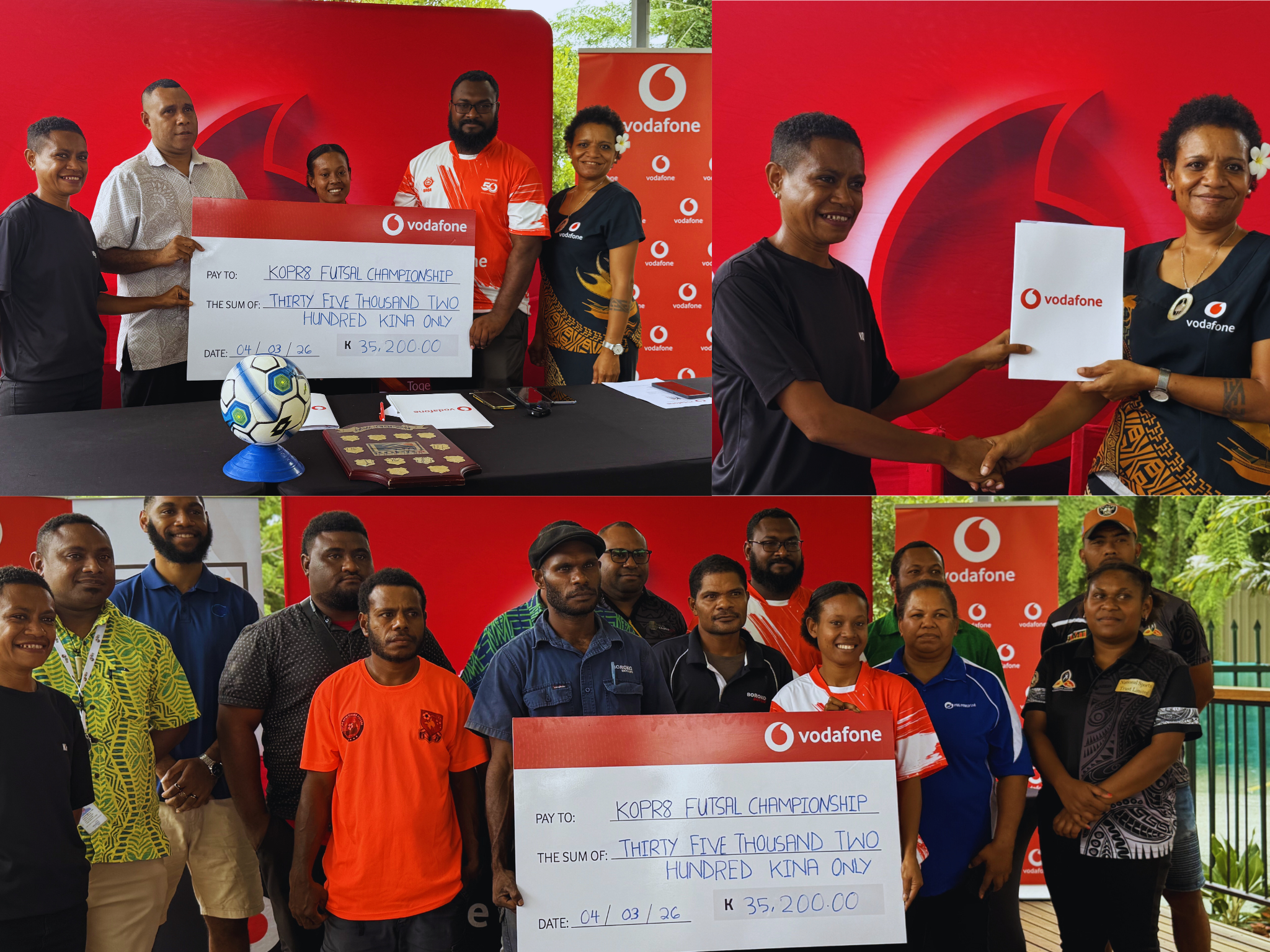 VODAFONE PNG SPONSORS 2026 KOPR8 FUTSAL CHAMPS