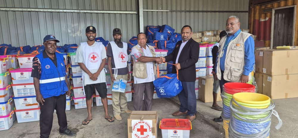 RELIEF SUPPLIES GIVEN TO DISPLACED PEOPLE