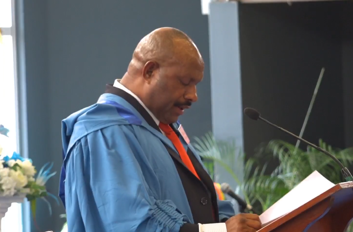 GRADUATE RESPONDENT URGES PURPOSE & RESPONSIBILITY