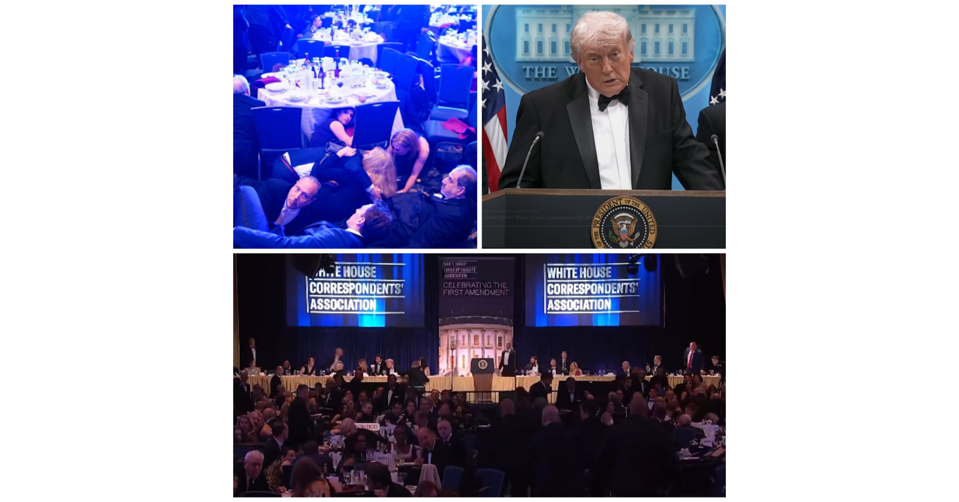 BREAKING: US PRESIDENT RUSHED OFF STAGE, SHOOTER APPREHENDED