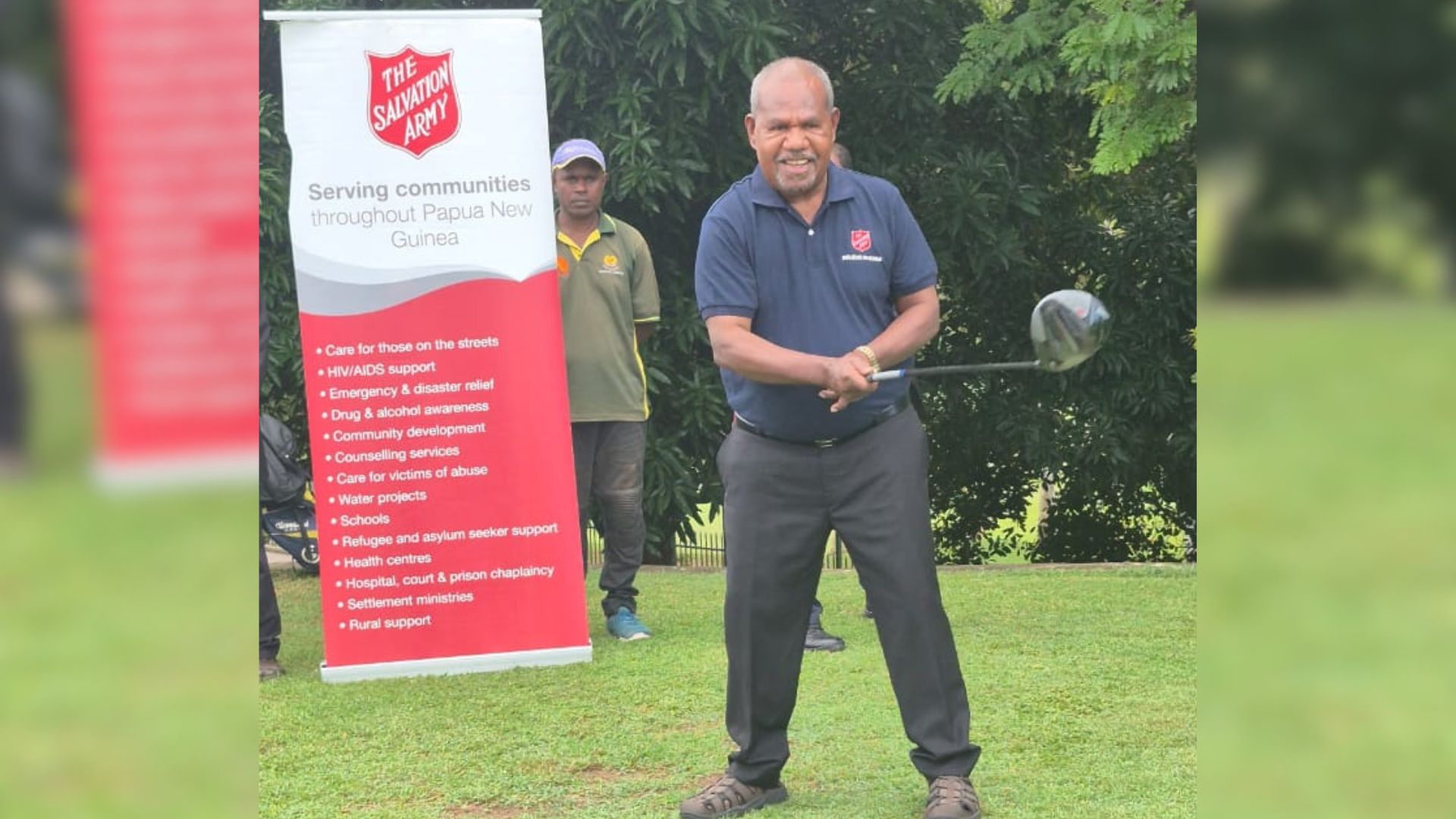 GOVERNOR-GENERAL PRAISES SALVATION ARMY AT RED SHIELD APPEAL GOLF EVENT