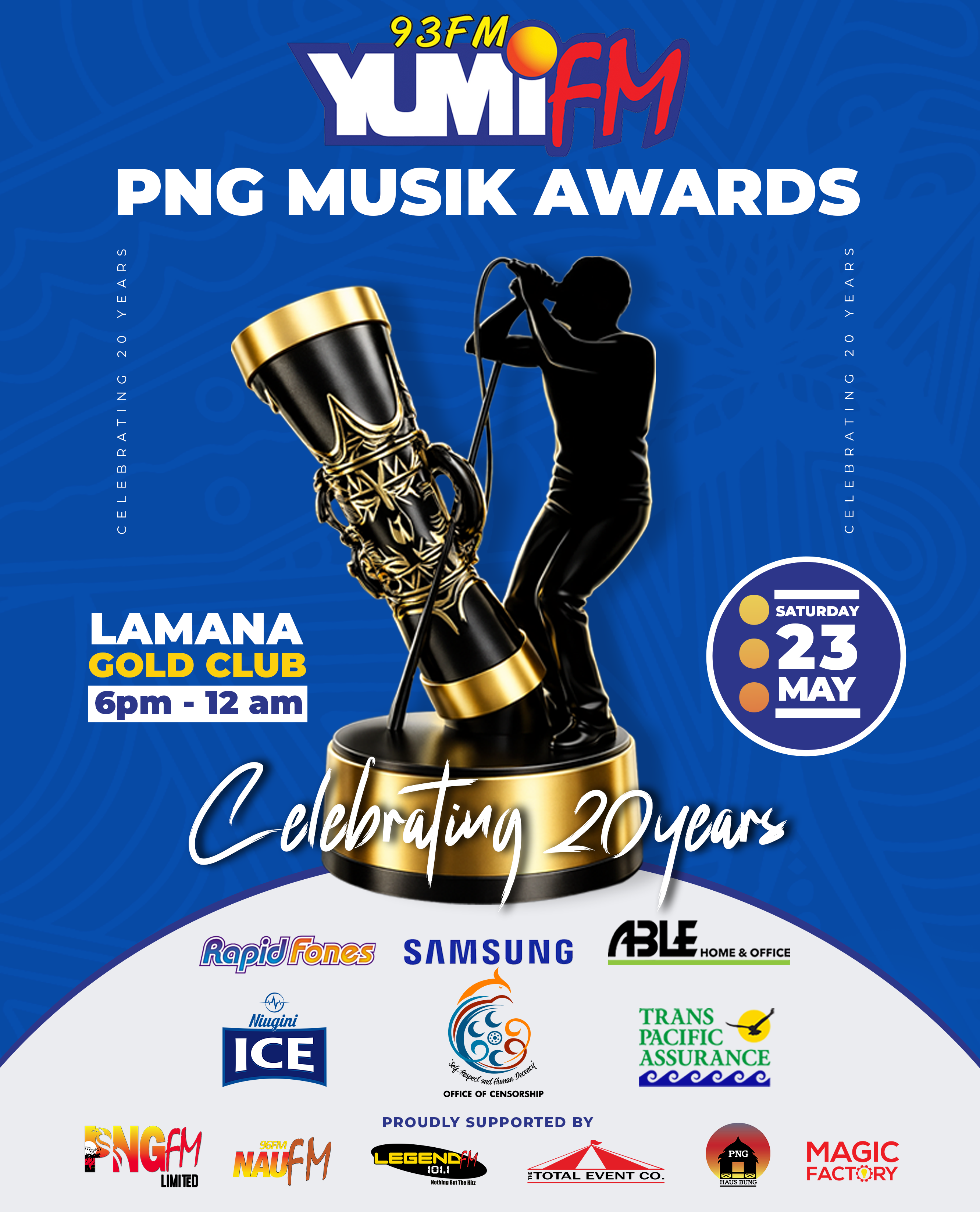 YUMI FM PNG MUSIK AWARDS RETURNS, MARKS 20 YEARS