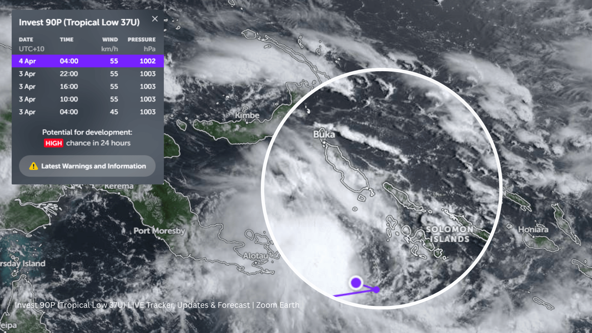 TROPICAL LOW 37U THREATENS BOUGAINVILLE – EMERGENCY DIRECTIVES IN EFFECT