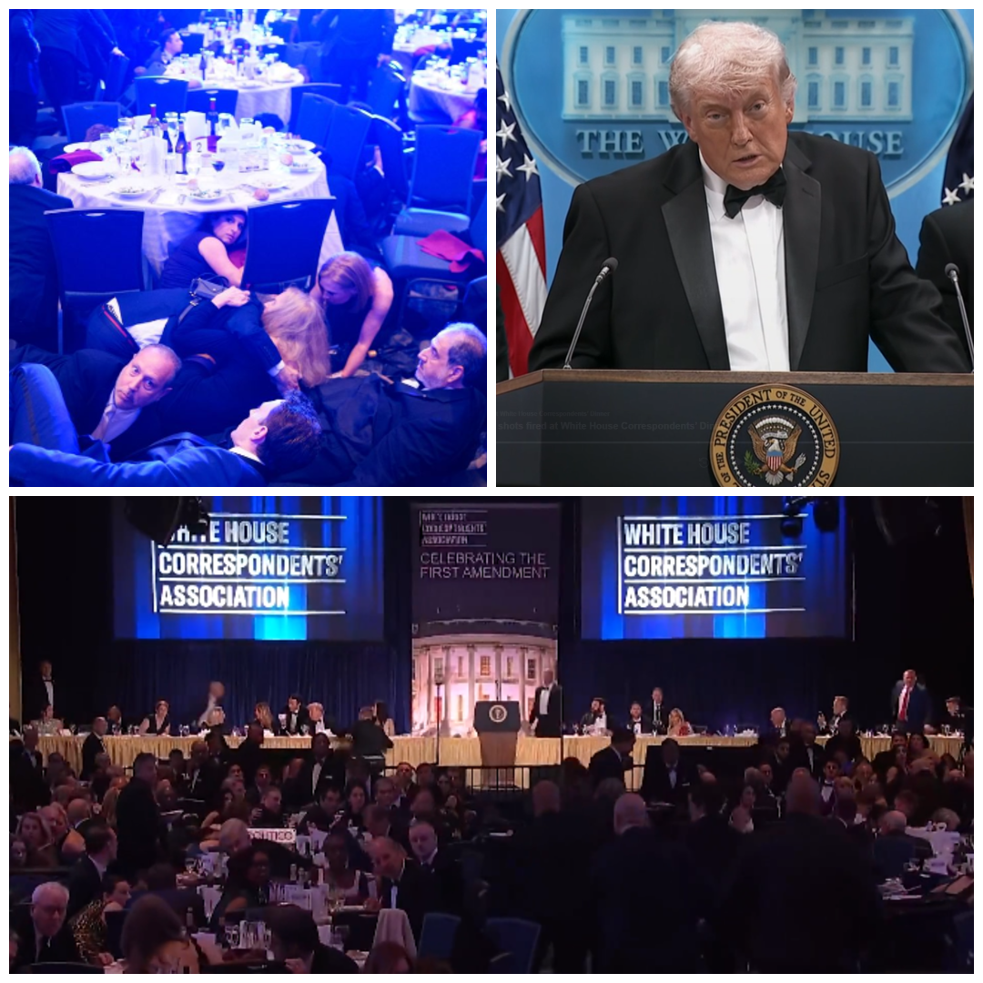 BREAKING: US PRESIDENT RUSHED OFF STAGE, SHOOTER APPREHENDED