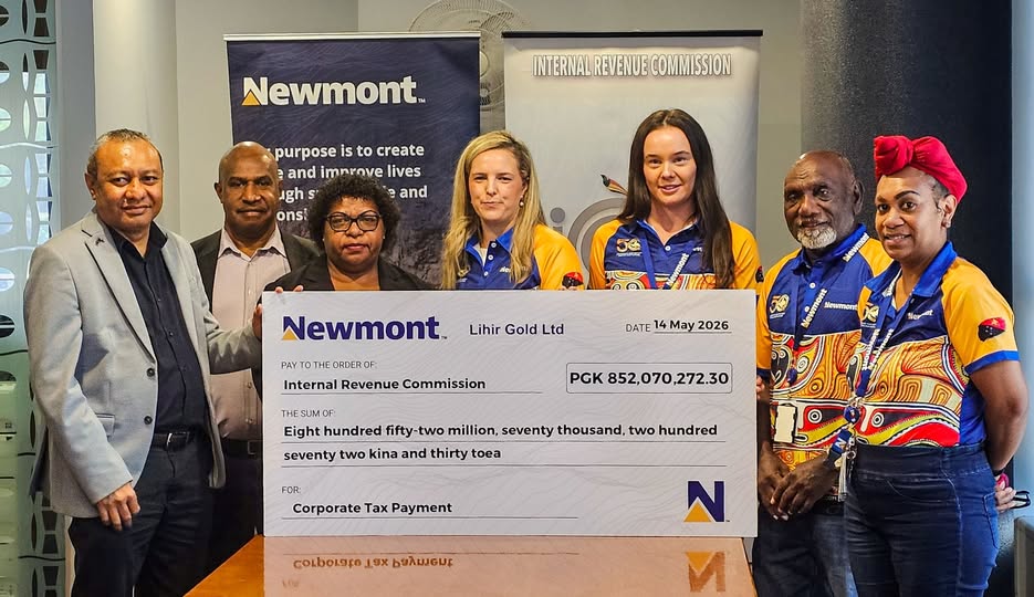 NEWMONT LIHIR GOLD PAYS HIGHEST CORPORATE TAX TO IRC