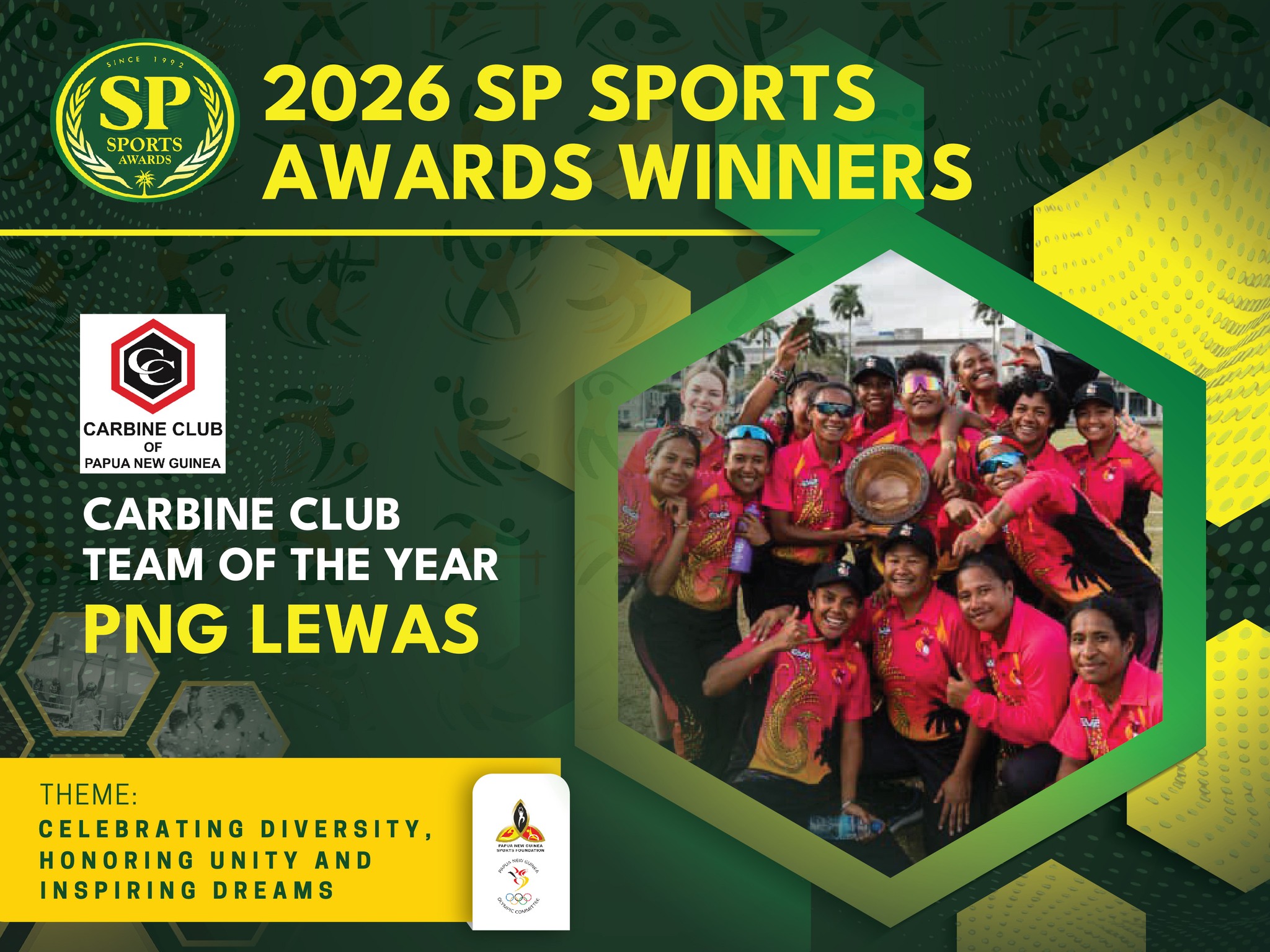PNG LEWAS TAKES TEAM OF THE YEAR AT SPORTS AWARDS