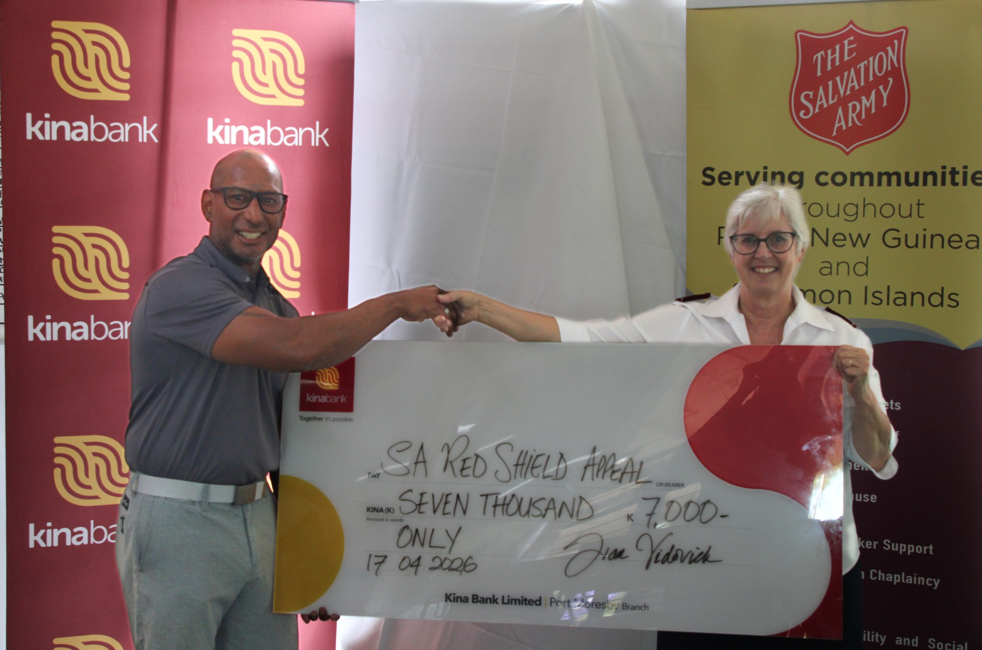 KINA BANK BACKS SALVATION ARMY CHARITY DRIVE