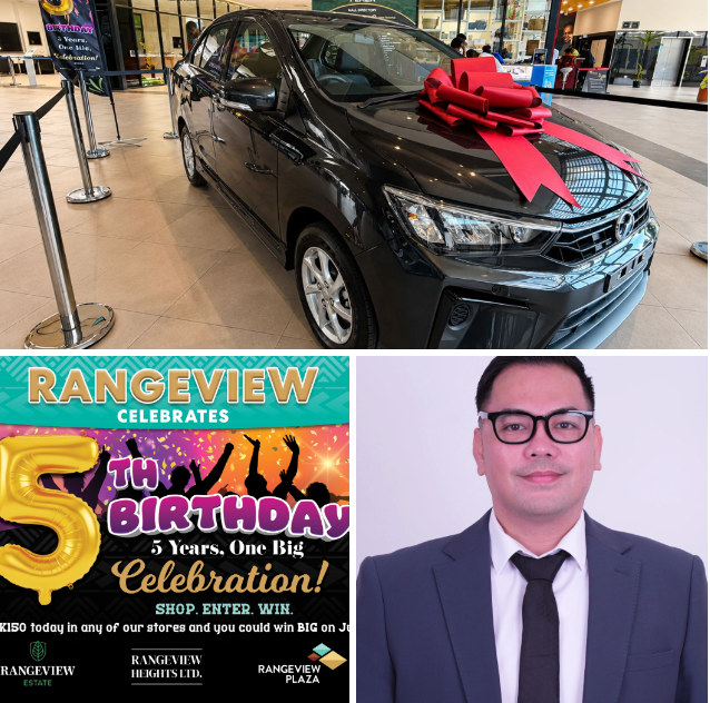 RANGEVIEW PLAZA MARKS 5TH BIRTHDAY WITH MAJOR CAR GIVEAWAY