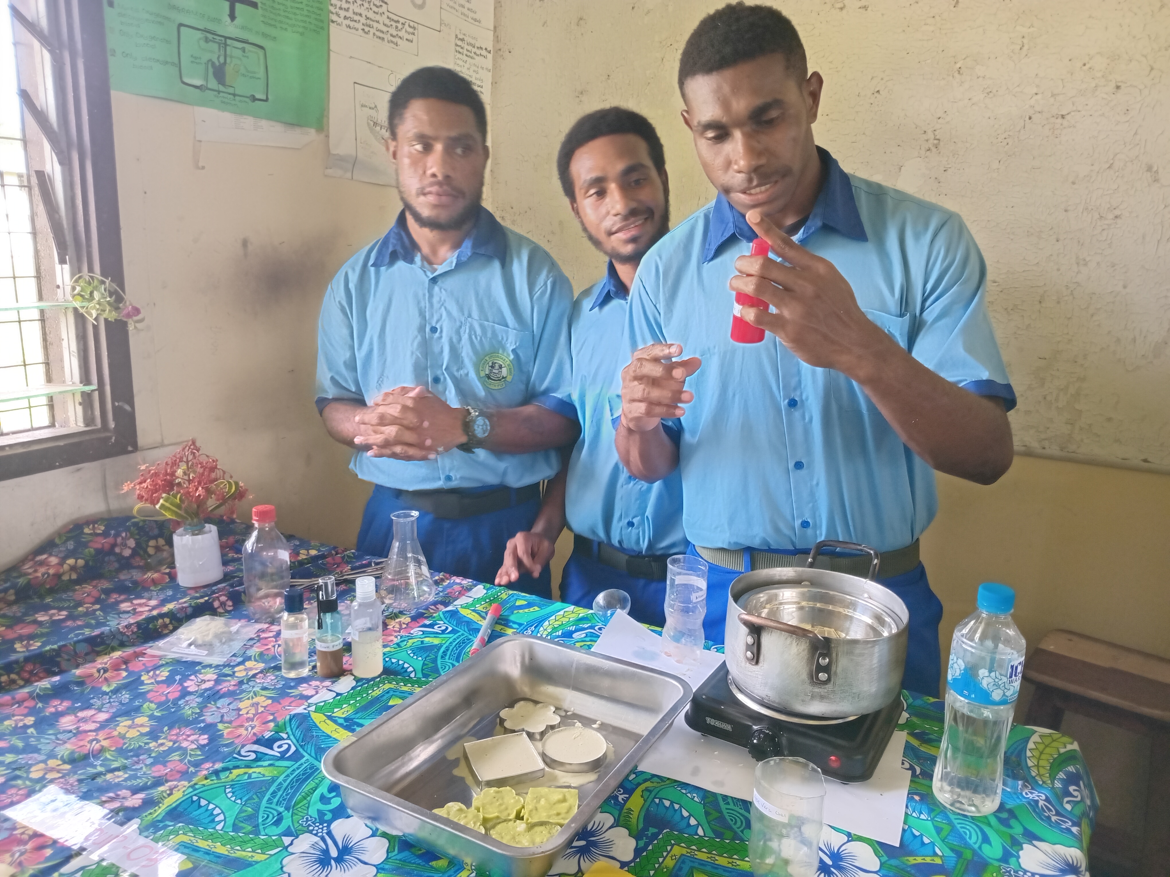 STUDENTS PRODUCE OIL & SOAP PRODUCTS FROM LOCAL AROMATIC PLANTS