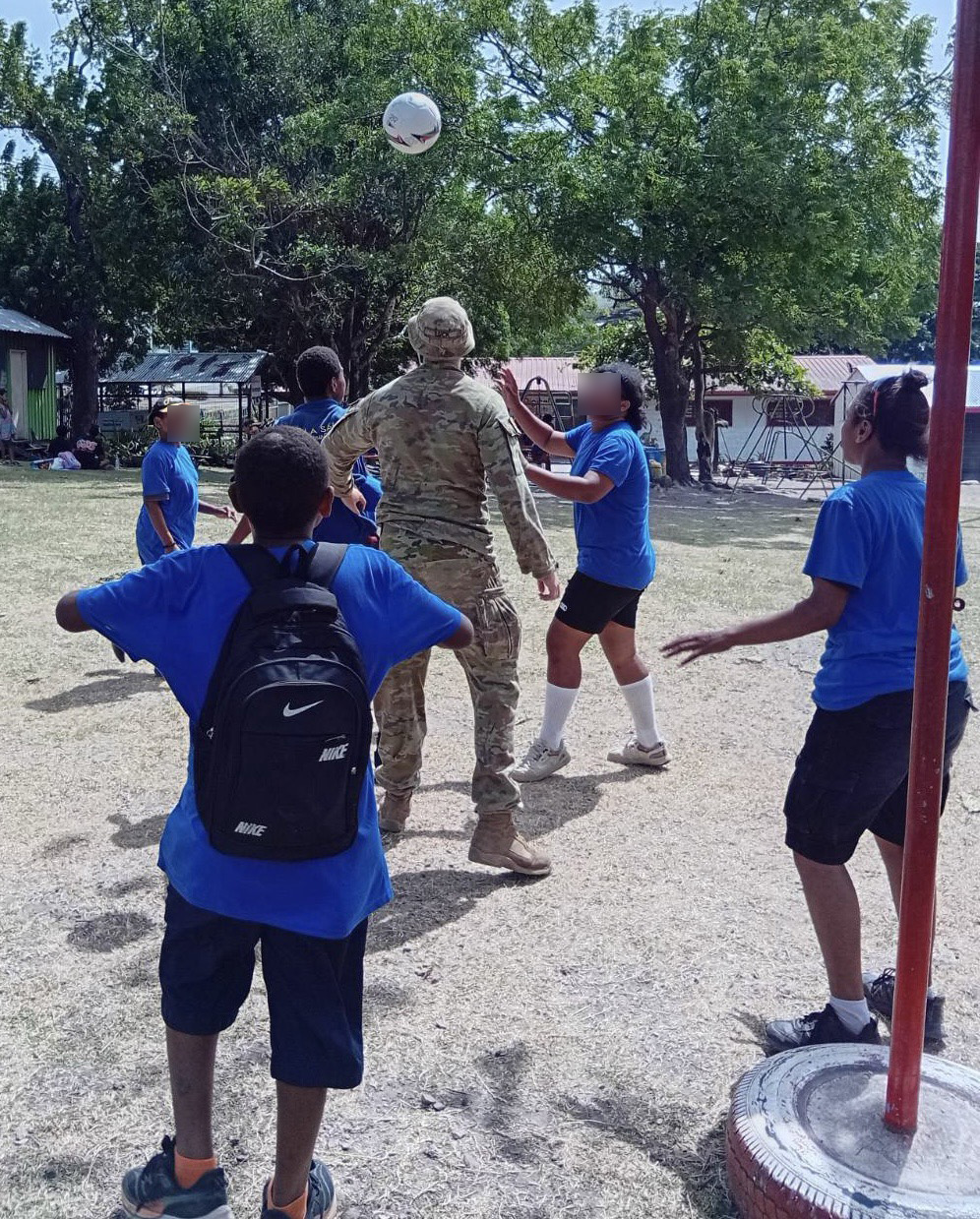 AUSTRALIAN TROOPS BRING SPORT & SMILES TO CHESHIRE INCLUSIVE SCHOOL