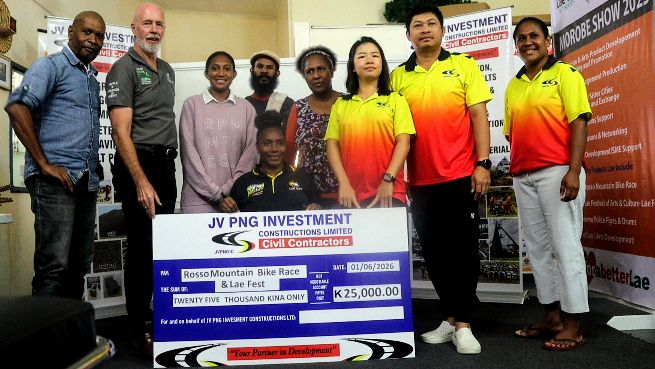 GOLD SPONSORSHIP: JV PNG POWERS 2026 ROSSO MOUNTAIN BIKE RACE