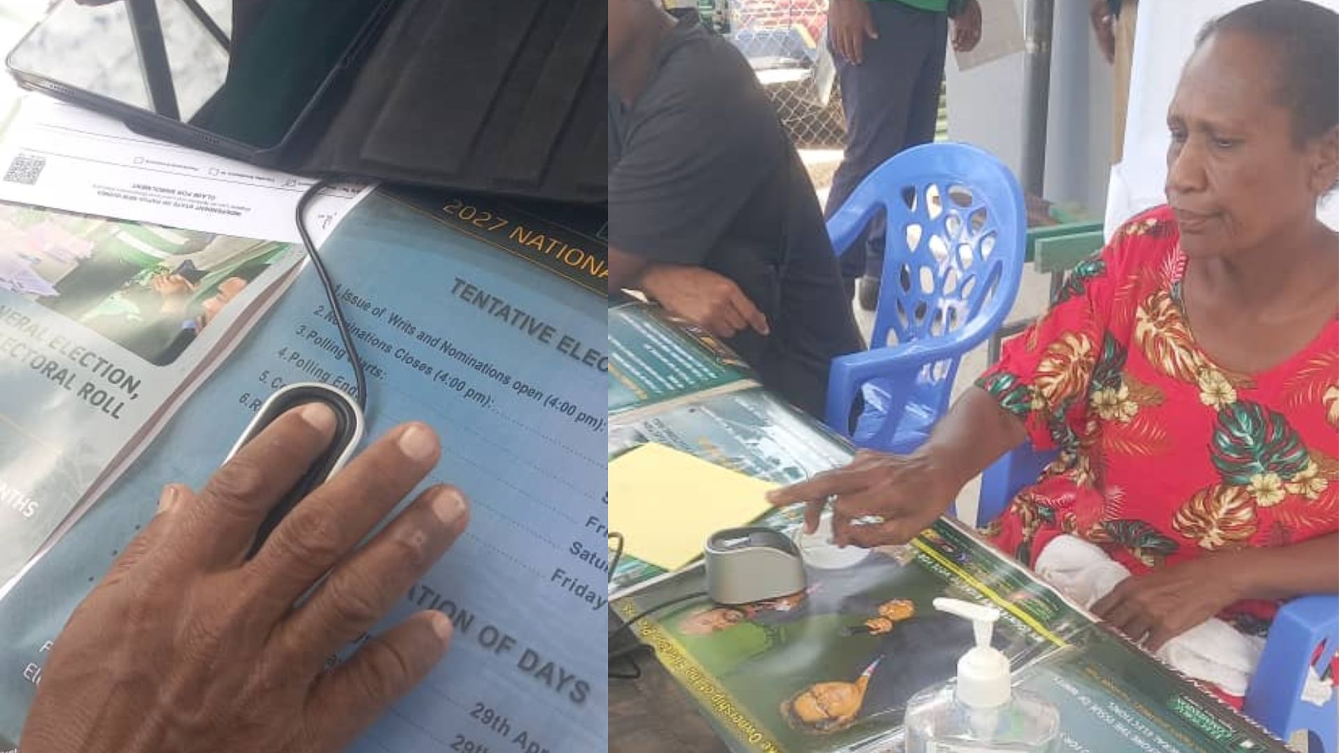 VABUKORI FIRST TO USE THE BIOMETRIC VOTER ENROLLMENT SYSTEM