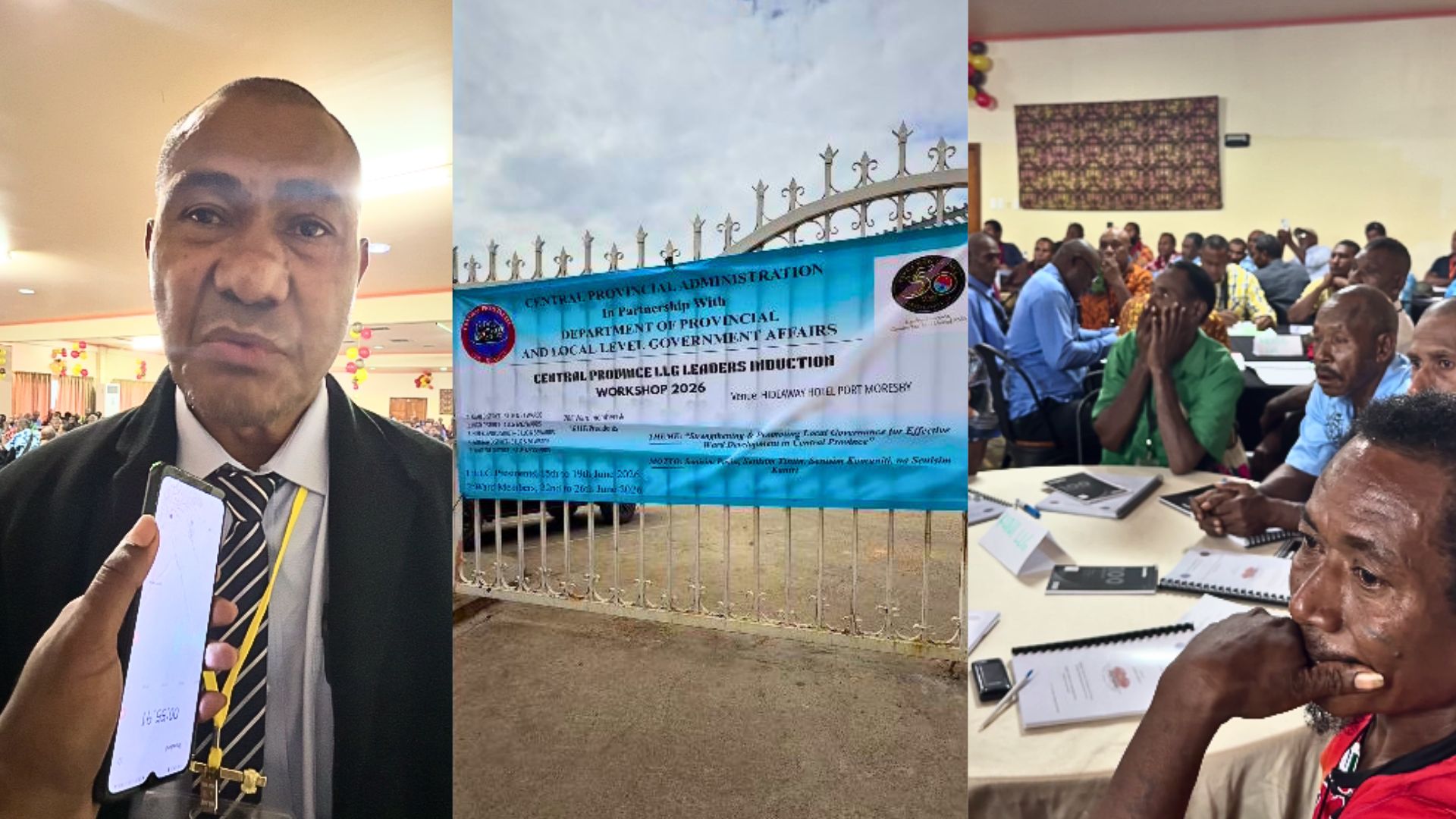 CENTRAL PROVINCE INDUCTS WARD MEMBERS UNDER FIRST LLG LEADERS INDUCTION WORKSHOP SINCE 1995 REFORMS