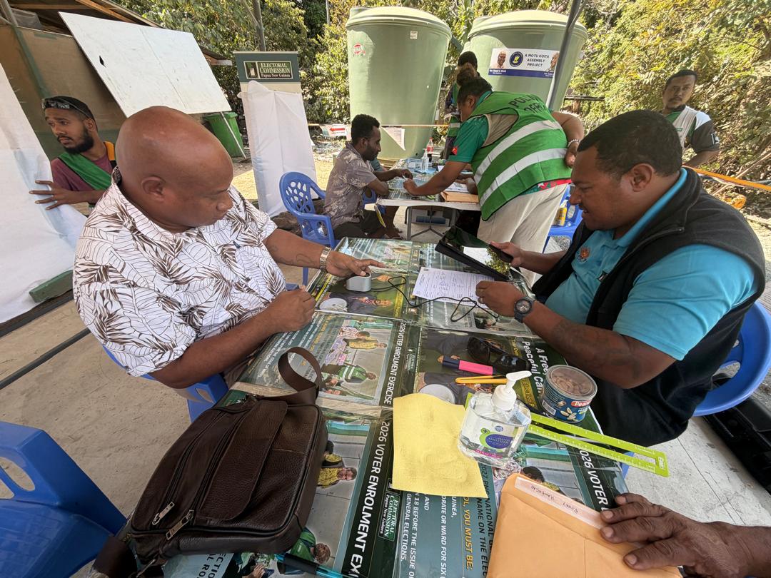 VABUKORI WARD MEMBER COMMENDS PNGEC FOR BIOMETRIC ENROLLMENT