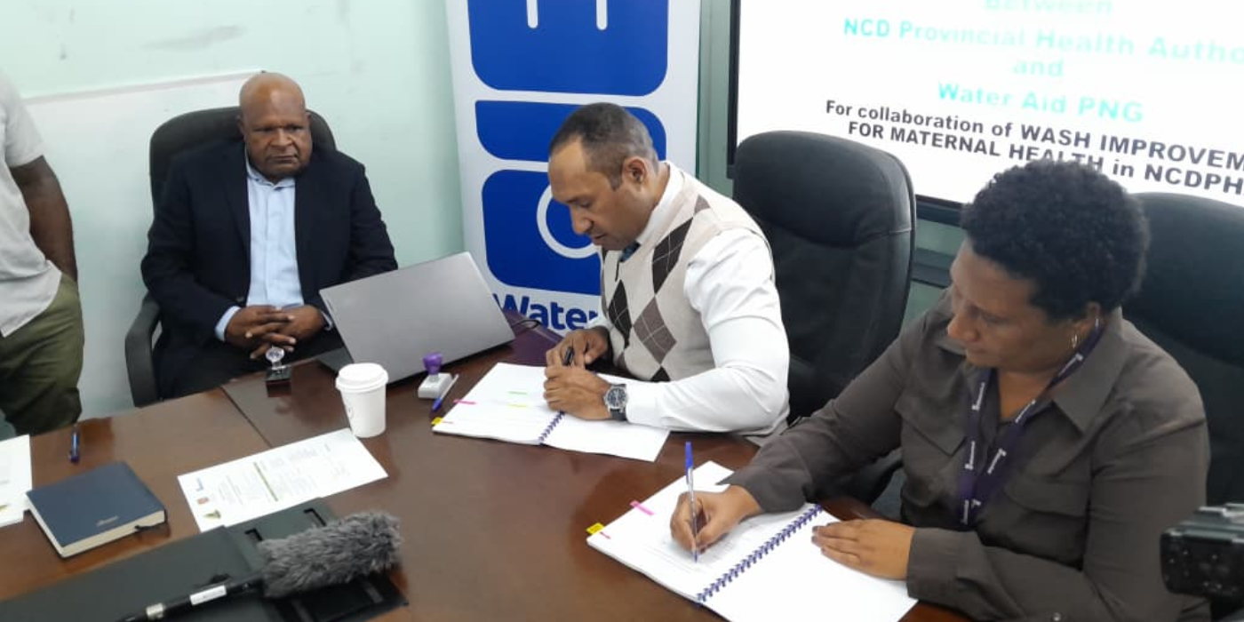 NCDPHA & WATERAID SIGN AGREEMENT TO BOOST MATERNAL WASH SERVICES