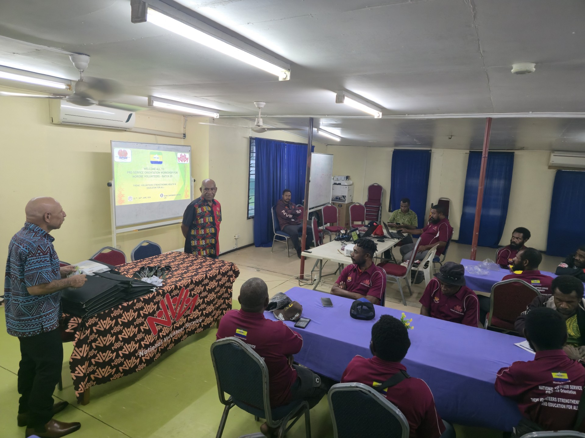 NATIONAL VOLUNTEER SERVICE INDUCTS 14 VOLUNTEERS AND SUPERVISORS IN MOROBE