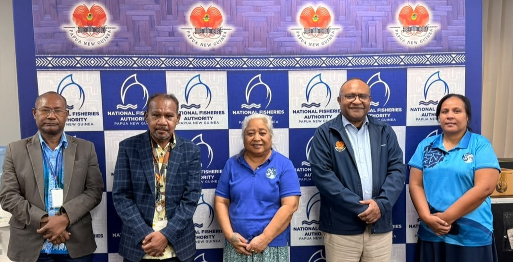 OUTGOING PNA CEO PAYS COURTSEY CALL ON NATIONAL FISHERIES AUTHORITY