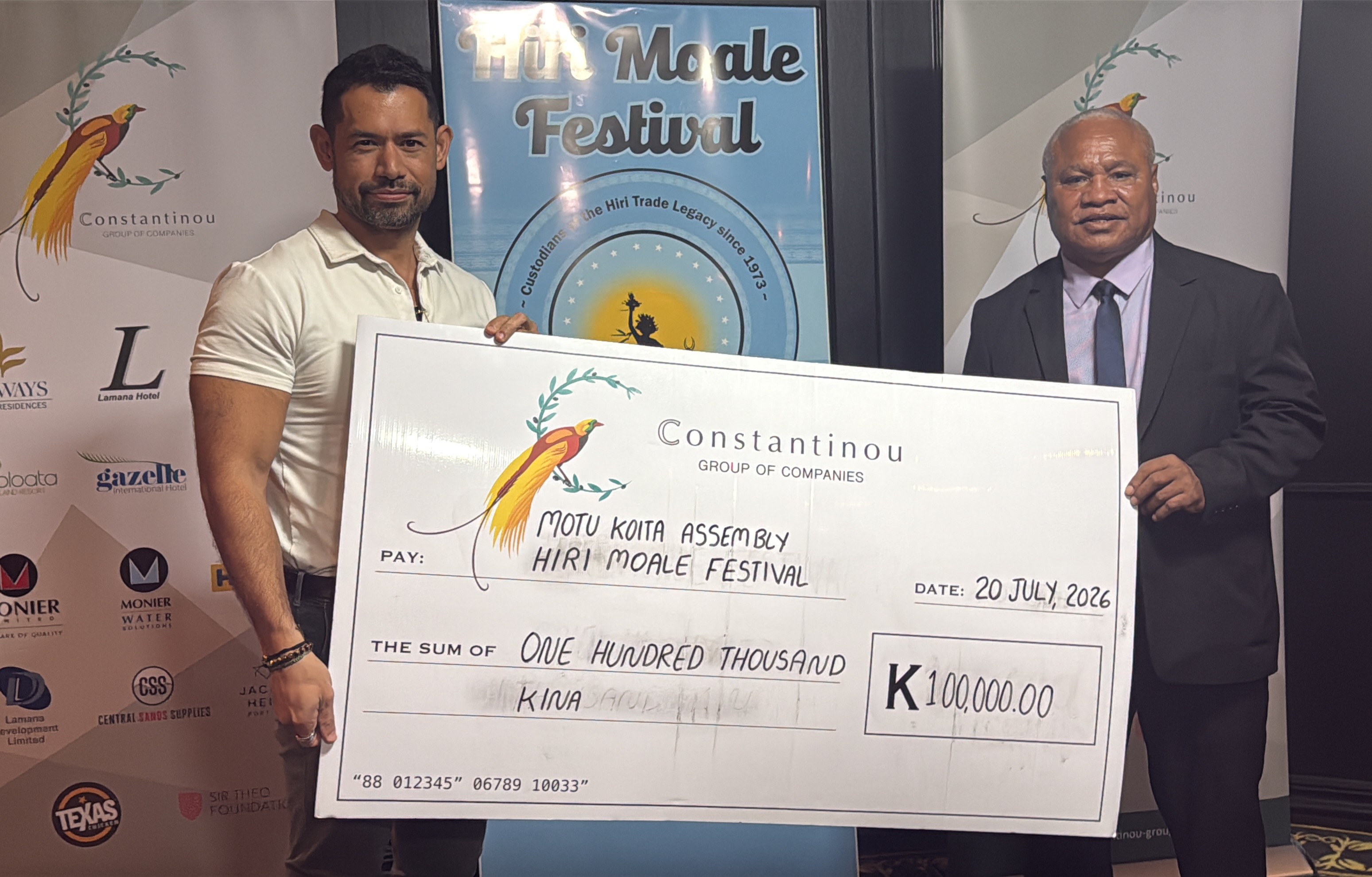 CONSTANTINOU GROUP CONTINUES ITS SUPPORT FOR THE 2026 HIRI MOALE FESTIVAL