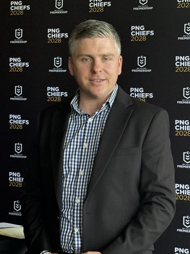 PNG CHIEFS HAS NEW GM– MEDIA & COMMUNICATIONS