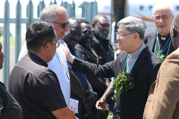BOUGAINVILLE WELCOME CARDINAL TAGLE AND CATHOLIC DELEGATION FOR 125TH JUBILEE ANNIVERSARY
