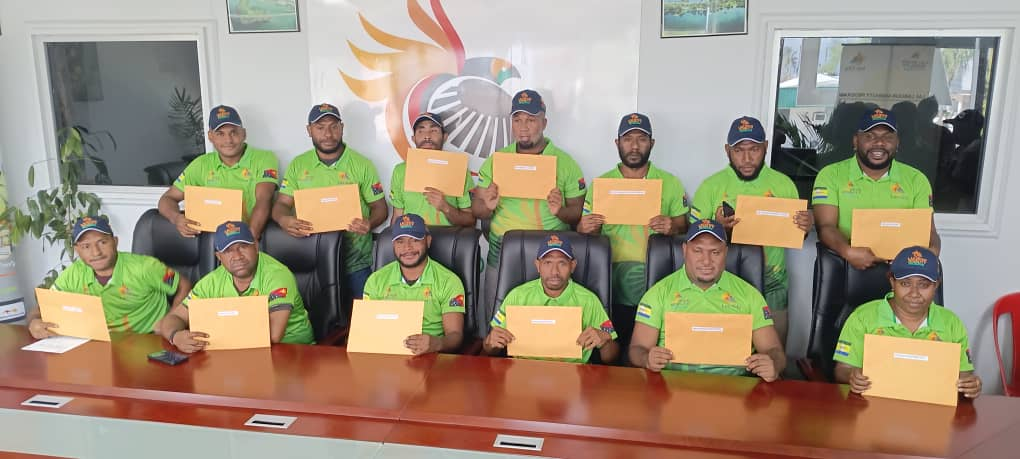 THIRTEEN WORKERS READY TO LEAVE FOR AUSTRALIA