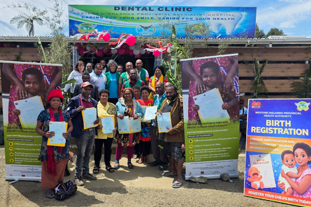 NEWBORNS RECEIVE FIRST-EVER BIRTH CERTIFICATES AT MT HAGEN GENERAL HOSPITAL